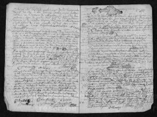 10 vues  - Registre paroissial. Baptêmes, mariages, sépultures (1692-février 1693) (ouvre la visionneuse)