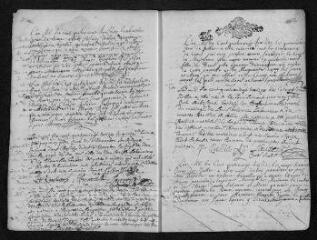 10 vues  - Registre paroissial. Baptêmes, sépultures (mars 1693-janvier 1694) (ouvre la visionneuse)
