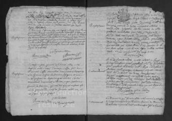 19 vues  - Registre protestant. Baptêmes, mariages, sépultures (décembre 1681-octobre 1683) (ouvre la visionneuse)