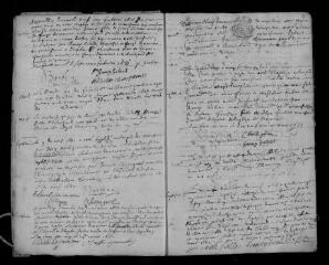 43 vues  - Registre protestant. Baptêmes, mariages, sépultures (décembre 1680-juin 1685) recoupement ? (ouvre la visionneuse)