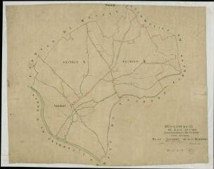 1 vue  - Areines : plans du cadastre napoléonien. Section plan linéaire (ouvre la visionneuse)