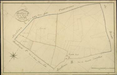 1 vue  - Autainville : plans du cadastre napoléonien. Section B1 dite de la viertiville (ouvre la visionneuse)