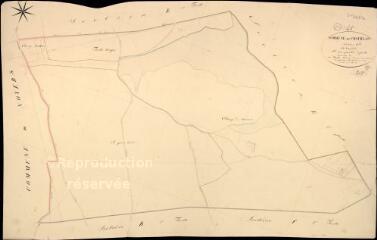 1 vue  - Châtillon-sur-Cher : plans du cadastre napoléonien. Section E2 dite du gros bois (ouvre la visionneuse)