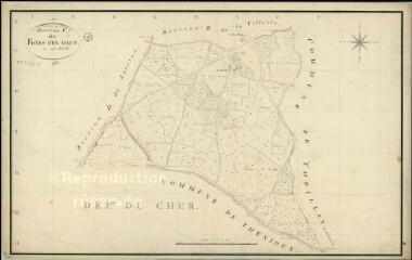 1 vue  - Chatres-sur-Cher : plans du cadastre napoléonien. Section C dite des Fonds d'en haut (ouvre la visionneuse)