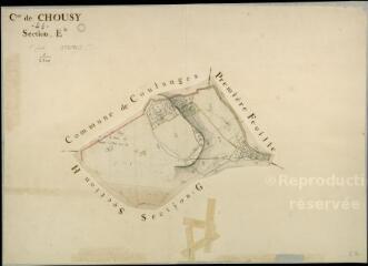 1 vue  - Chouzy-sur-Cisse : plans du cadastre napoléonien. Section E 2 (ouvre la visionneuse)