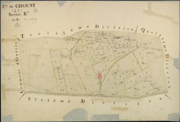 1 vue  - Chouzy-sur-Cisse : plans du cadastre napoléonien. Section K5 (ouvre la visionneuse)
