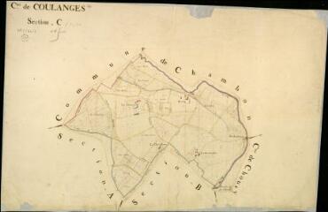 1 vue Coulanges : plans du cadastre napoléonien. Section C