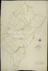 1 vue Cour-Cheverny : plans du cadastre napoléonien. Section F2 dite de la charmoise