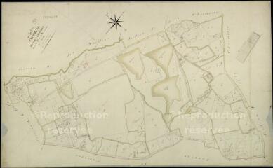 1 vue  - Cour-Cheverny : plans du cadastre napoléonien. Section H2 dite de la vernassière (ouvre la visionneuse)