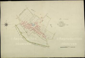 1 vue  - Cour-Cheverny : plans du cadastre napoléonien. Section J1 dite du bourg (ouvre la visionneuse)