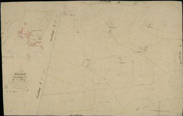 1 vue Epuisay : plans du cadastre napoléonien. Section C1 dite du Bourg
