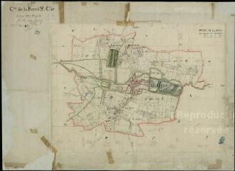 1 vue  - Ferté-Saint-Cyr (La) : plans du cadastre napoléonien. Section BCEF dite du Bourg (ouvre la visionneuse)