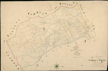 1 vue Fortan : plans du cadastre napoléonien. Section A1 dite du Bourg