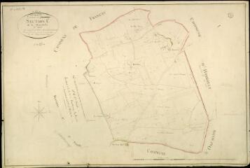 1 vue Herbault : plans du cadastre napoléonien. Section C2 dite de la durandière