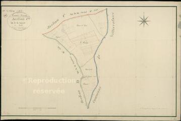1 vue Houssay : plans du cadastre napoléonien. Section C2 dite de la Soivrie