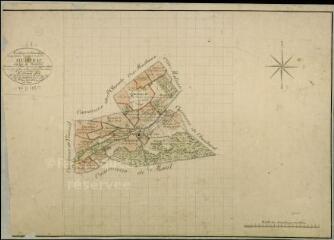 1 vue  - Huisseau-sur-Cosson : plans du cadastre napoléonien. Tableau d'assemblage (ouvre la visionneuse)