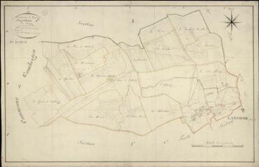 1 vue  - Lancôme : plans du cadastre napoléonien. Section C2 dite du bourg (ouvre la visionneuse)