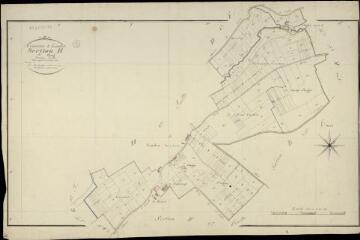 1 vue  - Landes-le-Gaulois : plans du cadastre napoléonien. Section H2 dite du bourg (ouvre la visionneuse)