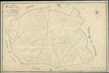 1 vue Langon : plans du cadastre napoléonien. Section C dite de la Boulaie