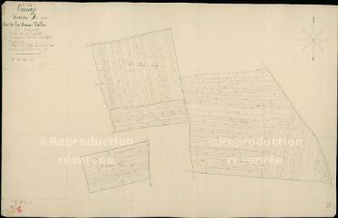 1 vue Lunay : plans du cadastre napoléonien. Section J1 (2) dite de la basse vallée