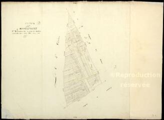 1 vue  - Montlivault : plans du cadastre napoléonien. Section B6 dite de la pointe de huisseau (ouvre la visionneuse)