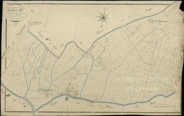 1 vue  - Montoire-sur-Loir : plans du cadastre napoléonien. Section D dite de fossé et du gros buisson (ouvre la visionneuse)
