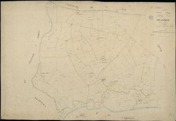 1 vue Oigny : plans du cadastre napoléonien. Section A1 dite pilardière