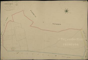 1 vue Prunay-Cassereau : plans du cadastre napoléonien. Section A1 dite de la forêt