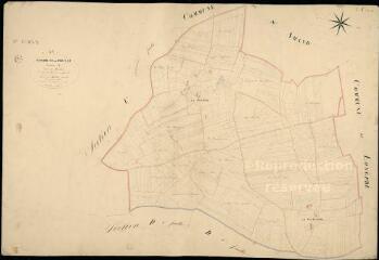 1 vue Prunay-Cassereau : plans du cadastre napoléonien. Section C2 dite de la morlière