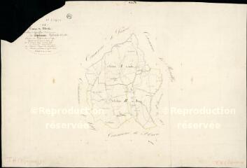 1 vue Rahart : plans du cadastre napoléonien. Section TA 1 Tableau d'assemblage - Espéreuse