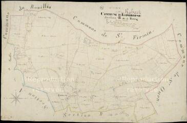 1 vue  - Rahart : plans du cadastre napoléonien. Section E2 dite du bourg (ouvre la visionneuse)