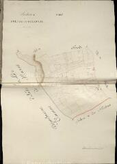 1 vue Rilly-sur-Loire : plans du cadastre napoléonien. Section C3. Seul existe le TA d'origine, le reste des planches date du XXè siècle et reproduit le plan de 1809. Ce sont donc les planches de l'atlas 3 P 2