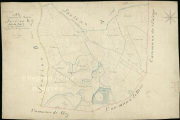 1 vue  - Rougeou : plans du cadastre napoléonien. Section A2 dite du Bourg (ouvre la visionneuse)