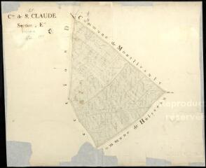 1 vue  - Saint-Claude-de-Diray : plans du cadastre napoléonien. Section E (ouvre la visionneuse)