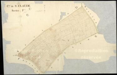 1 vue  - Saint-Claude-de-Diray : plans du cadastre napoléonien. Section F (ouvre la visionneuse)