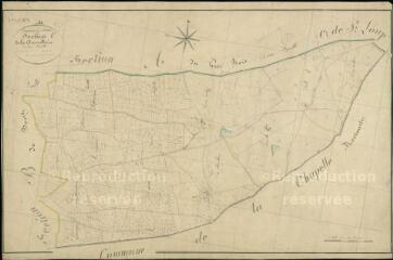 1 vue  - Saint-Julien-sur-Cher : plans du cadastre napoléonien. Section C dite de la Chevrollerie (ouvre la visionneuse)