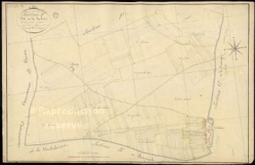 1 vue  - Saint-Léonard-en-Beauce : plans du cadastre napoléonien. Section F1 dite de la vacherie (ouvre la visionneuse)