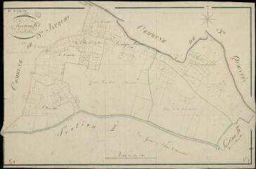 1 vue  - Saint-Martin-des-Bois : plans du cadastre napoléonien. Section K1 dite du noyers motron (ouvre la visionneuse)