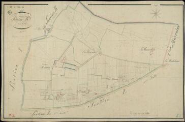 1 vue  - Saint-Martin-des-Bois : plans du cadastre napoléonien. Section K2 dite de ranay (ouvre la visionneuse)
