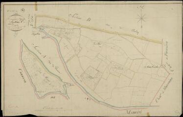 1 vue  - Saint-Quentin-lès-Troo : plans du cadastre napoléonien. Section C dite des Ripperies (ouvre la visionneuse)