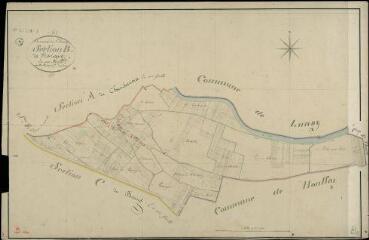 1 vue  - Saint-Rimay : plans du cadastre napoléonien. Section B dite de florigny (ouvre la visionneuse)