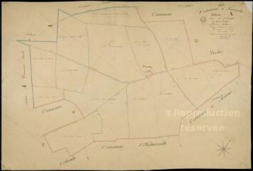 1 vue Semerville : plans du cadastre napoléonien. Section A1 dite de villecellier