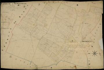 1 vue  - Tripleville : plans du cadastre napoléonien. Section B1 dite du bourg (ouvre la visionneuse)