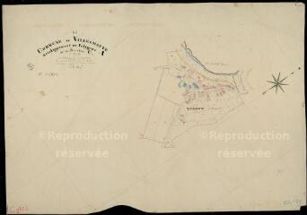 1 vue Villechauve : plans du cadastre napoléonien. Section C2 (2) développement du polygone A