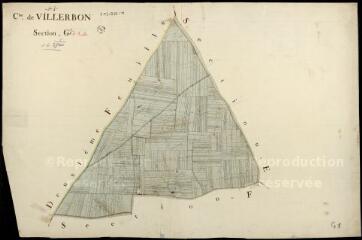 1 vue  - Villerbon : plans du cadastre napoléonien. Section G1 (ouvre la visionneuse)
