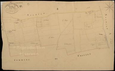 1 vue  - Villermain : plans du cadastre napoléonien. Section B5 dite du bourg (ouvre la visionneuse)