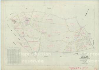 1 vue Prunay-Cassereau (Commune de) : plan de remembrement. Section ZK