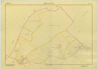 1 vue Rahart (Commune de) : plan de remembrement. Section ZK