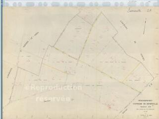 1 vue Semerville (Commune de) : plan de remembrement. Section ZA