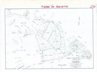 1 vue Thoré-la-Rochette (Commune de) : plan de remembrement. Section ZH